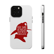 DistinctInk ToughCase for Apple iPhone, Compatible with MagSafe Charging - Feel Safe at Night Sleep with a Firefighter
