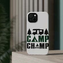 DistinctInk ToughCase for Apple iPhone, Compatible with MagSafe Charging - Camp Champ - Camping Fire