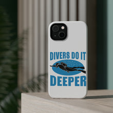 DistinctInk ToughCase for Apple iPhone, Compatible with MagSafe Charging - Divers Do It Deeper