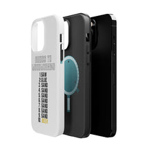 DistinctInk ToughCase for Apple iPhone, Compatible with MagSafe Charging - Guides to Woodworking Saw Glue Sand Beer
