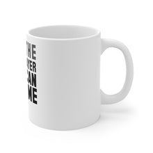 DistinctInk Glossy White Coffee / Tea Mug - I Am The Only Player Who Can Beat Me Tennis