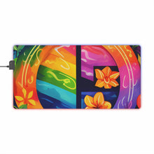 DistinctInk LED Gaming Mouse Pad with The Road to Fulfillment Design for LGBTQ+ Pride