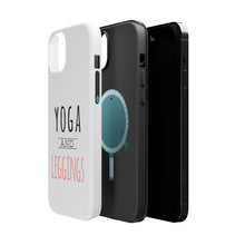 DistinctInk ToughCase for Apple iPhone, Compatible with MagSafe Charging - Yoga and Leggings