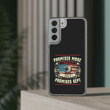 DistinctInk Hybrid (Acrylic/TPU) Clear Slim Fit Case for Apple iPhone | Trump: Promises Made, Promises Kept - Conservative