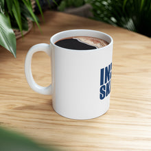 DistinctInk Glossy White Coffee / Tea Mug - Inline Skater - Skating