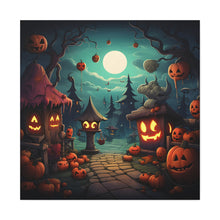 DistinctInk Canvas Wall Art with Trick or Treat Fun for Halloween