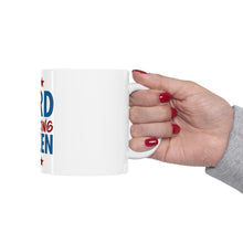 DistinctInk Glossy White Coffee / Tea Mug - Hard Twerking Citizen
