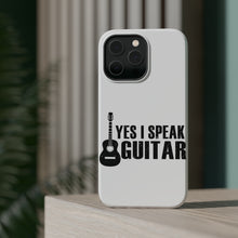DistinctInk ToughCase for Apple iPhone, Compatible with MagSafe Charging - Yes I Speak Guitar