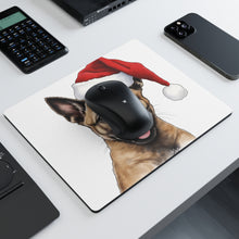 DistinctInk Mouse Pad - 1/4" Foam Rubber - Belgian Malinoi Puppy Drawing