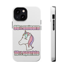 DistinctInk ToughCase for Apple iPhone, Compatible with MagSafe Charging - 90% Unicorn 10% Sparkle