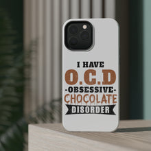DistinctInk ToughCase for Apple iPhone, Compatible with MagSafe Charging - OCD Obsessive Chocolate Disorder