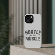 DistinctInk ToughCase for Apple iPhone, Compatible with MagSafe Charging - Hustle for that Muscle