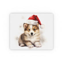 DistinctInk Mouse Pad - 1/4" Foam Rubber - Icelandic Sheepdog Puppy Drawing