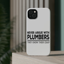 DistinctInk ToughCase for Apple iPhone, Compatible with MagSafe Charging - Never Argue with Plumbers - Know Their Crap