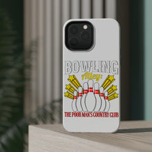 DistinctInk ToughCase for Apple iPhone, Compatible with MagSafe Charging - Bowling Alley The Poor Man's Country Club