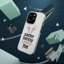 DistinctInk ToughCase for Apple iPhone, Compatible with MagSafe Charging - Some Bunny Loves Me - Rabbit