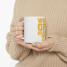 DistinctInk Glossy White Coffee / Tea Mug - What Off Season? Basketball