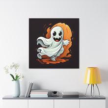 DistinctInk Canvas Wall Art with Silly Specter Sprites for Halloween