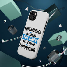 DistinctInk ToughCase for Apple iPhone, Compatible with MagSafe Charging - Superheroes Without Cape are Engineers
