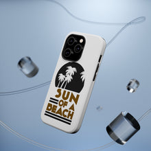 DistinctInk ToughCase for Apple iPhone, Compatible with MagSafe Charging - Sun of a Beach