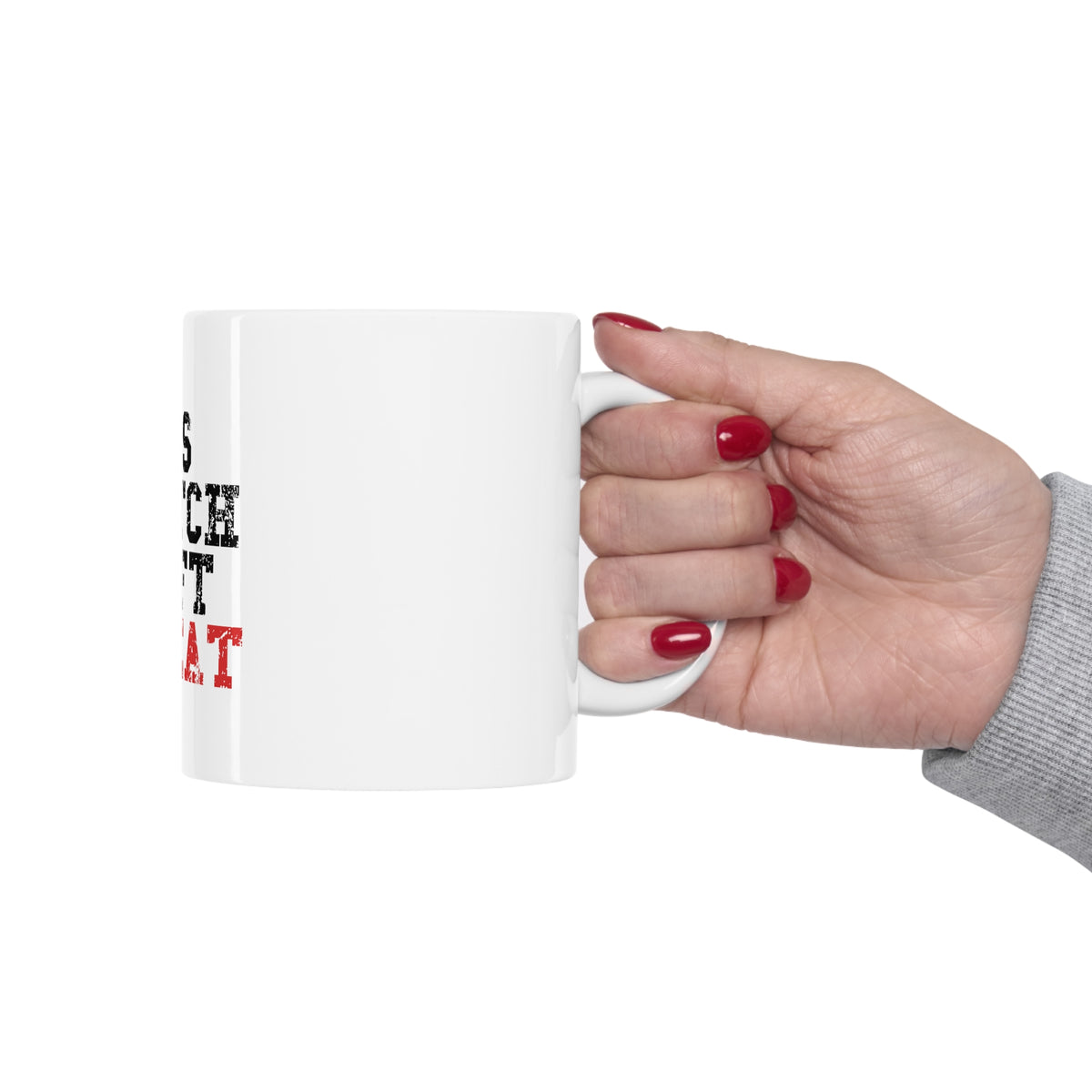 Glossy White Coffee / Tea Mug - Gas Clutch Shift Repeat, view 12