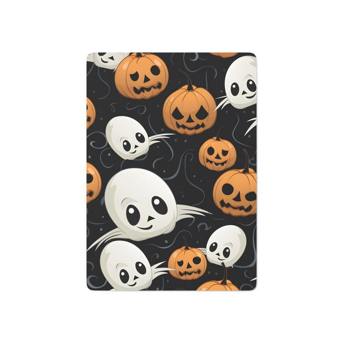 DistinctInk Playing / Poker Cards with Ghost Skeleton Pumpkin Pattern Design for Halloween