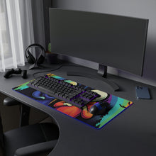 DistinctInk LED Gaming Mouse Pad with Living Life to the Fullest Design for Halloween  LGBTQ+ Pride