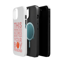 DistinctInk ToughCase for Apple iPhone, Compatible with MagSafe Charging - This Princes Scores More Than Your Boyfriend