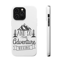 DistinctInk ToughCase for Apple iPhone, Compatible with MagSafe Charging - And so the Adventure Begins