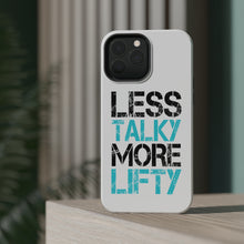 DistinctInk ToughCase for Apple iPhone, Compatible with MagSafe Charging - Less Talky More Lifty
