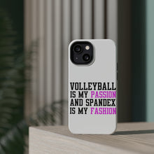 DistinctInk ToughCase for Apple iPhone, Compatible with MagSafe Charging - Volleyball is My Passion Spandex My Fashion