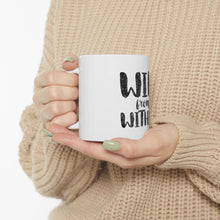 DistinctInk Glossy White Coffee / Tea Mug - Win From Within