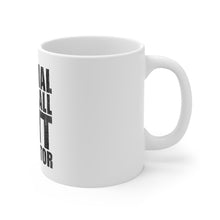 DistinctInk Glossy White Coffee / Tea Mug - Official Baseball Butt Inspector