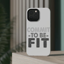 DistinctInk ToughCase for Apple iPhone, Compatible with MagSafe Charging - Commit To Be Fit