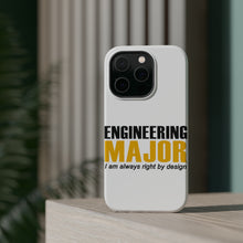 DistinctInk ToughCase for Apple iPhone, Compatible with MagSafe Charging - Engineering Major Always Right By Design