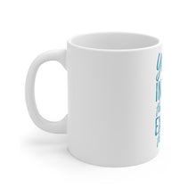 DistinctInk Glossy White Coffee / Tea Mug - Yoga Inhale the Future Exhale the Past