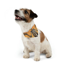 DistinctInk Adjustable Pet Banana Collar with Skelefun Halloween Design for Halloween
