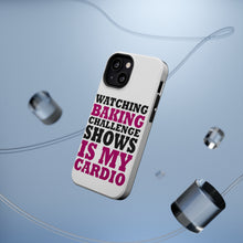 DistinctInk ToughCase for Apple iPhone, Compatible with MagSafe Charging - Watching Baking Shows is My Cardio