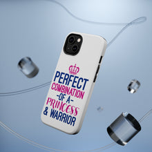 DistinctInk ToughCase for Apple iPhone, Compatible with MagSafe Charging - Perfect Combination of Princess & Warrior