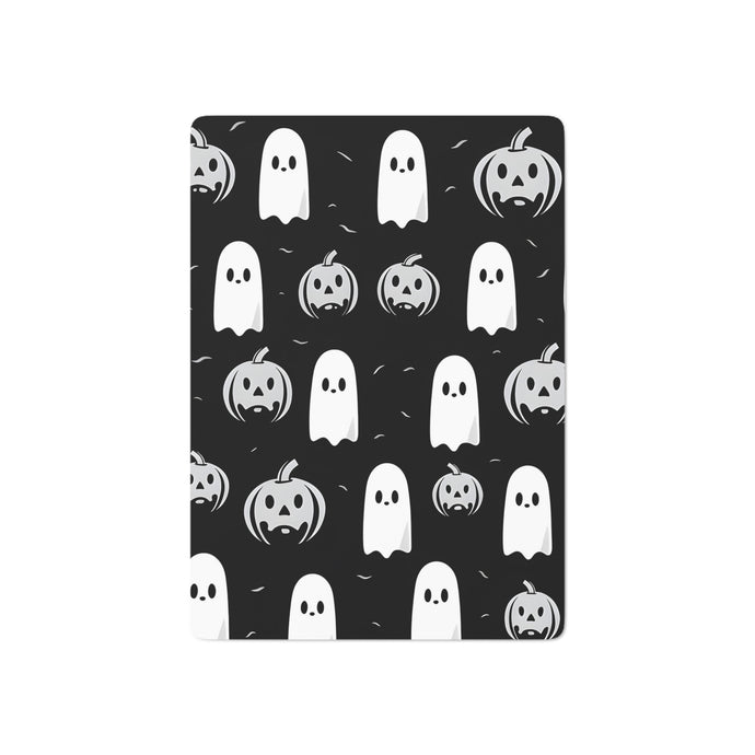 DistinctInk Playing / Poker Cards with Skeletal Ghostly Pumpkin Mania Design for Halloween
