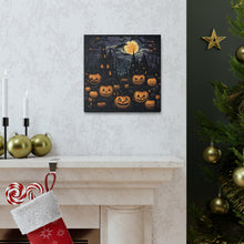 DistinctInk Canvas Wall Art with Spooky All Hallows' Eve for Halloween