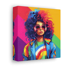 DistinctInk Canvas Wall Art with Living a Full Life for LGBTQ+ Pride