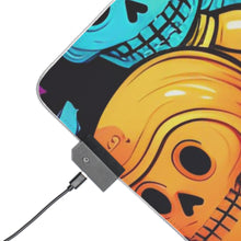 DistinctInk LED Gaming Mouse Pad with The Joy of Connecting Design for Halloween  LGBTQ+ Pride