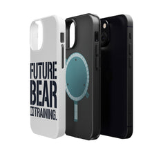 DistinctInk ToughCase for Apple iPhone, Compatible with MagSafe Charging - Future Bear in Training