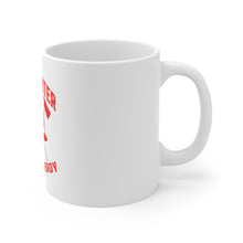 DistinctInk Glossy White Coffee / Tea Mug - Firefighter - Always Ready