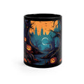 Black Coffee Mug - Haunted Evening Nightmare for Halloween
