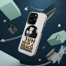 DistinctInk ToughCase for Apple iPhone, Compatible with MagSafe Charging - Sun of a Beach