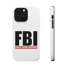 DistinctInk ToughCase for Apple iPhone, Compatible with MagSafe Charging - FBI Fanatic Boxing Individual