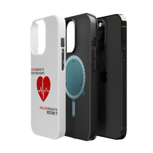 DistinctInk ToughCase for Apple iPhone, Compatible with MagSafe Charging - Cute Enough To Stop Your Heart Skilled Restart