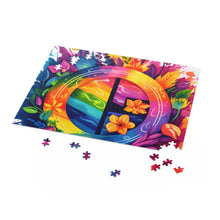 DistinctInk Jigsaw Puzzle with The Road to Fulfillment Design for LGBTQ+ Pride